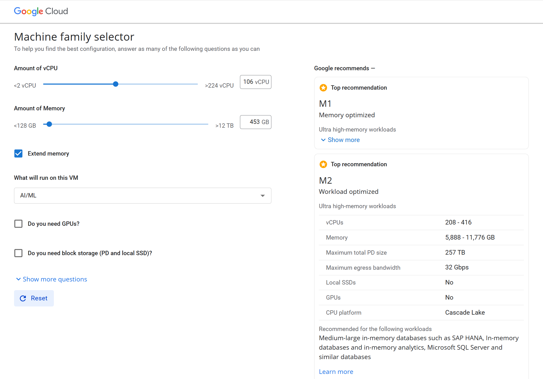 Interactive Sizing Tool